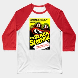 Classic Science Fiction Movie Poster - The Black Scorpion Baseball T-Shirt